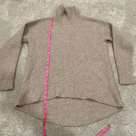 Madewell Women's Chunky Turtleneck Wool Alpaca Tan Size Small - Picture 7 of 9